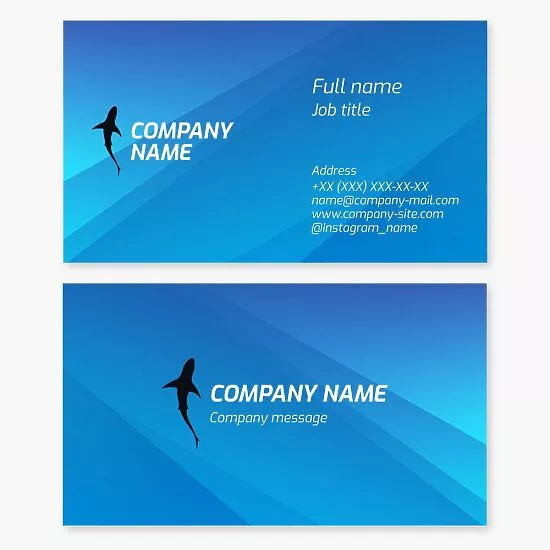 Shark Business Card Template