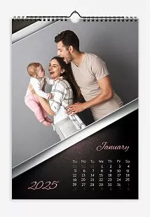 Calendar template with family photos