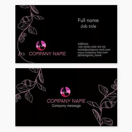 Women's Shoe Boutique Business Card Template