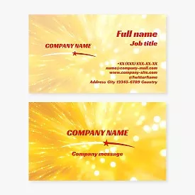 Vibrant Generic Business Card Template