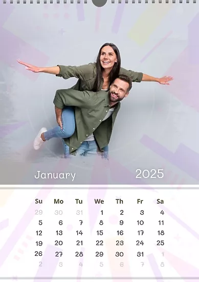 Free Calendar template | gray background