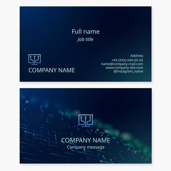 Technology Business Card Template