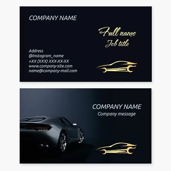 Mechanic Business Card Template