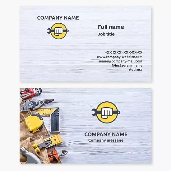 Business card template Home and premises repair
