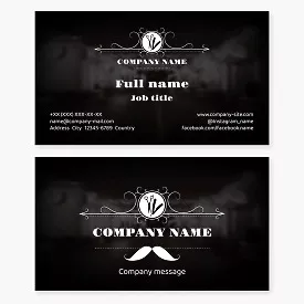 Barbershop business card template