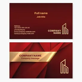 Business card template Real estate