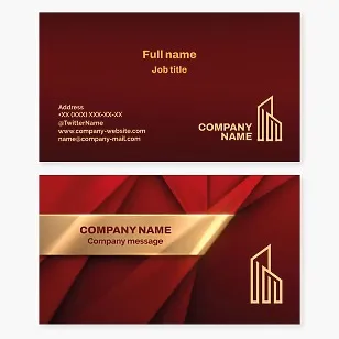 Business card template Real estate
