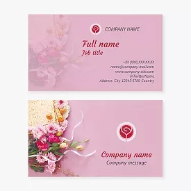 Generic Flower and Food Business Card