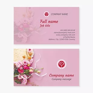 Generic Flower and Food Business Card