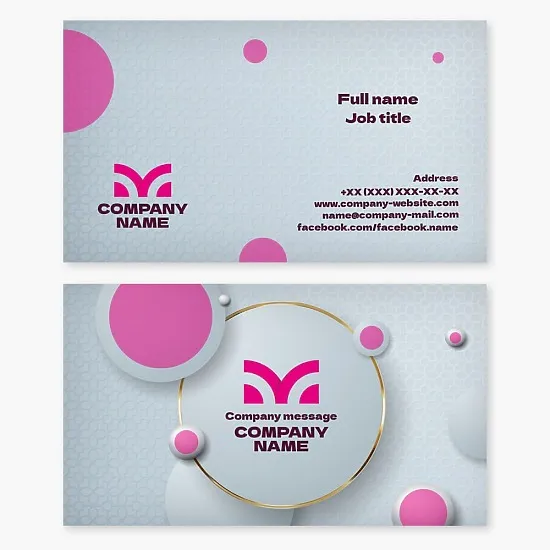 Business card template. Letter M. Tower. Two pencils. Creative agency. Design studio.