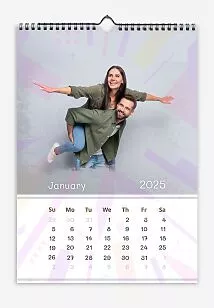 Free Calendar template | gray background