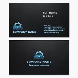 Auto Mechanic Business Card Template