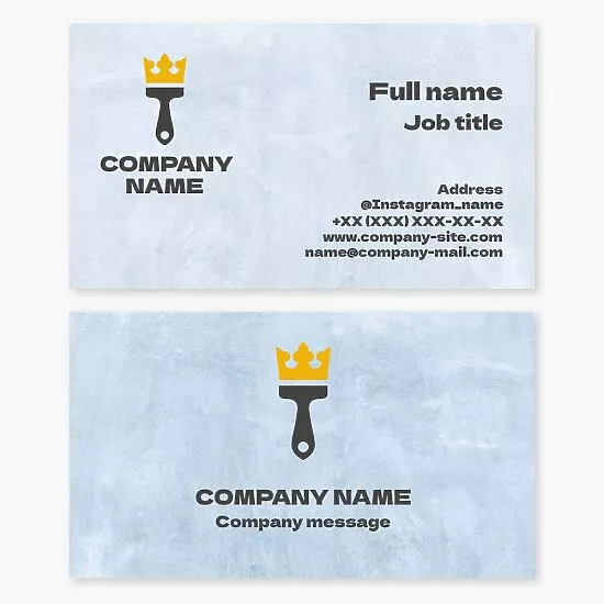 Painting Business Card Template