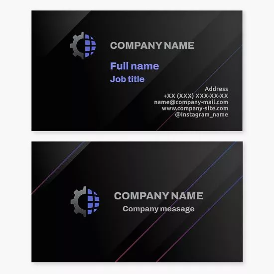 Network Engineer Business Card Template