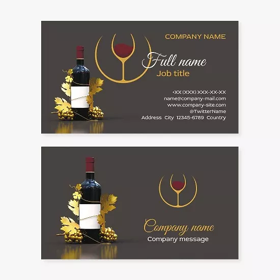 Wine business card