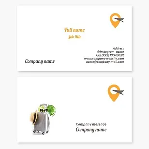 Travel Agency Business Card Template