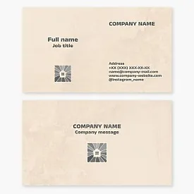 Business card template. Natural stone for home construction and interior decoration. Stonework. Paving slabs.