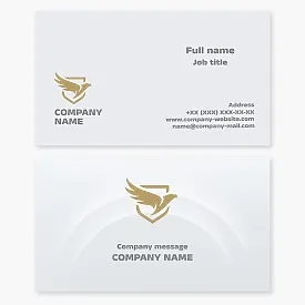 Eagle Shield Logo Business Card Template
