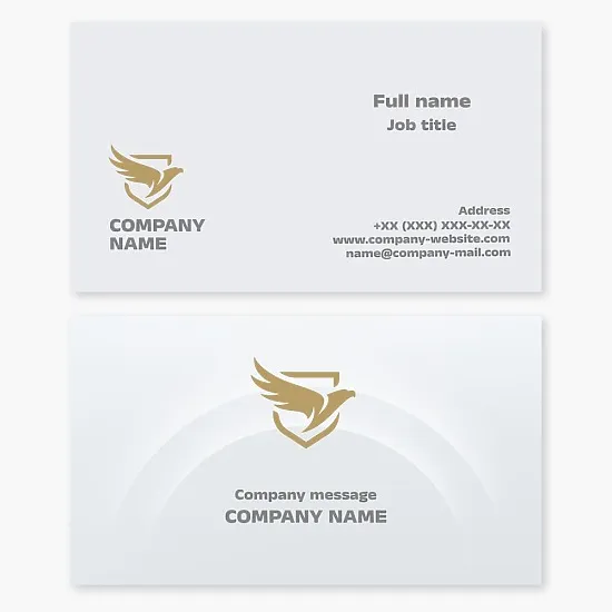 Eagle Shield Logo Business Card Template