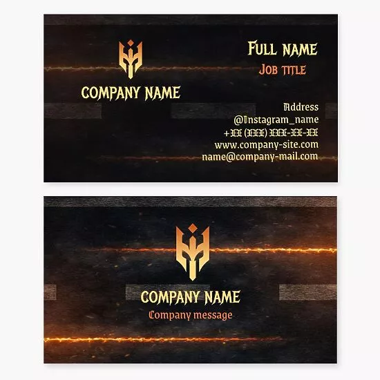 Foundry Business Card Template