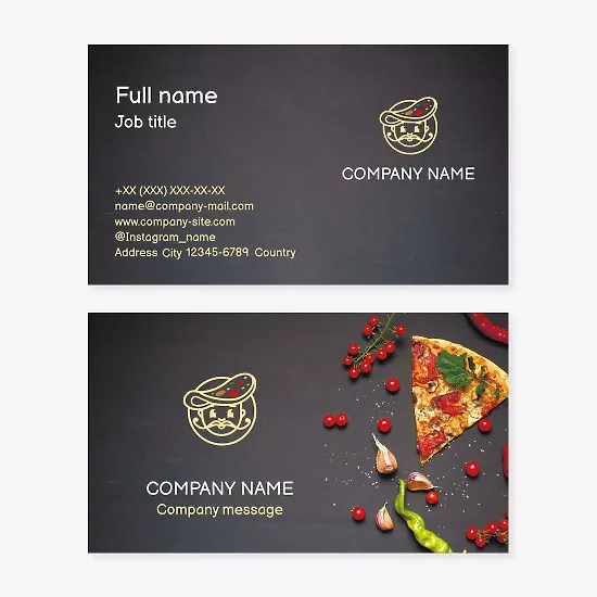 Pizza Business card