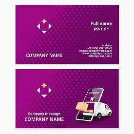 Delivery Service Business Card Template