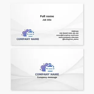 Business card template. Car wash.