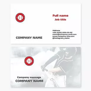 Baseball Theme | Sport Business Card Template