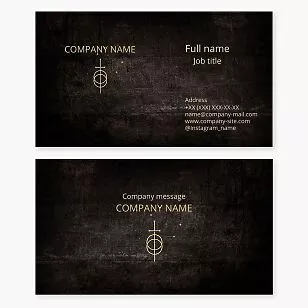 Dark Brown Business Card Template