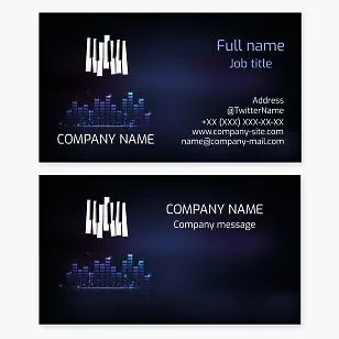 Piano Keys | Music Business Card Template