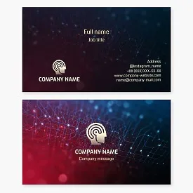 Technology Business Card Template