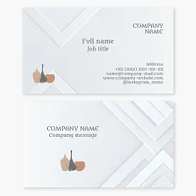 Business card template. Museum. Art gallery.