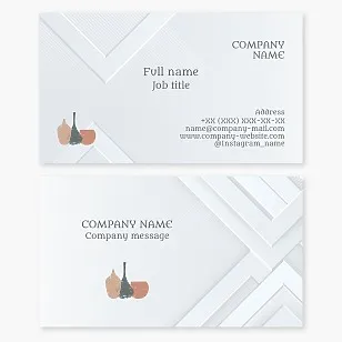 Business card template. Museum. Art gallery.