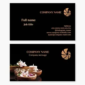 Spa business card template