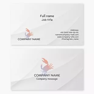 Crab Logo Business Card Template