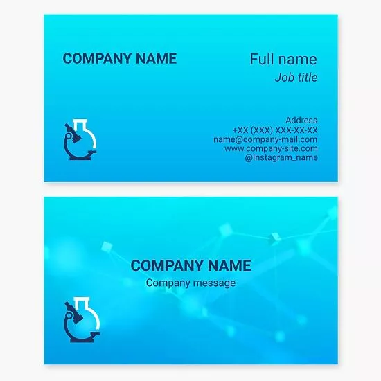 Science Lab Business Card Template