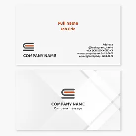 Business card template. Books. Library. Reading room. Exchange book fund.
