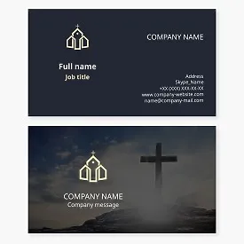 Christian Church Business Card Template