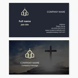 Christian Church Business Card Template