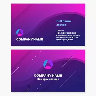 Navigation Arrow Business Card Template