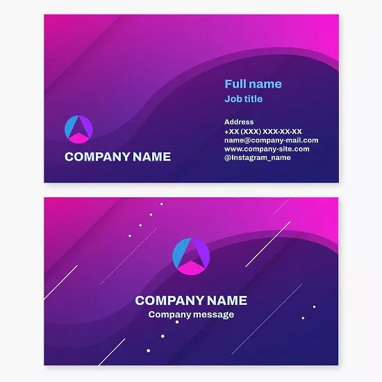 Navigation Arrow Business Card Template