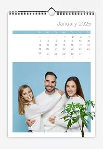 Calendar template Beloved family with our beautiful plants