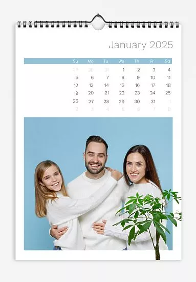 Calendar template Beloved family with our beautiful plants