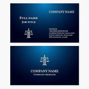 Law Firm Lawyer Business Card Template