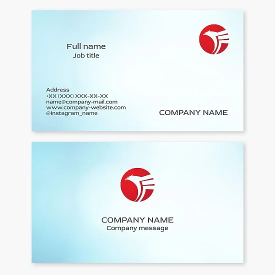 Abstract Eagle Logo Business Card Template