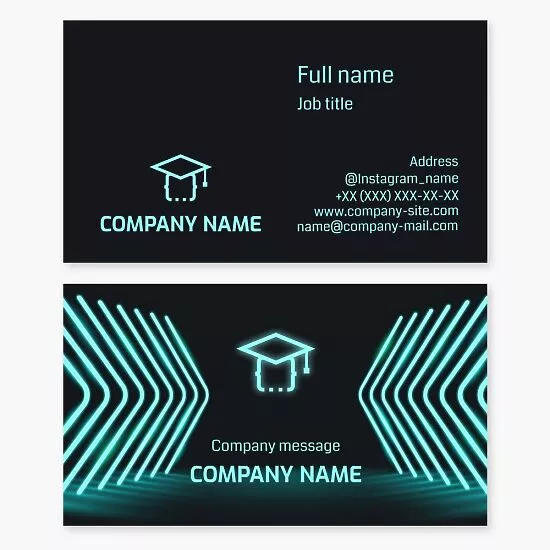 Graduation Education Business Card Template