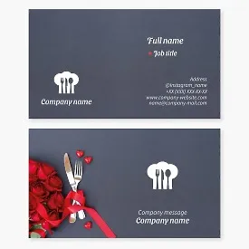 Restaurant business card template