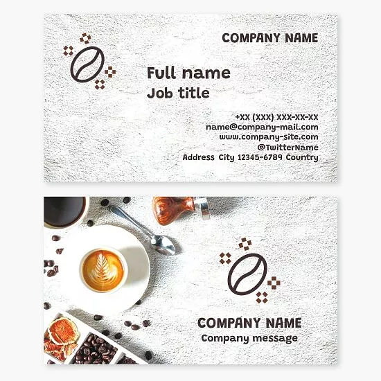 Cafe Business Card Template