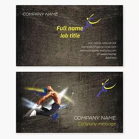 Business card template Modern dance studio