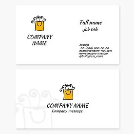 Shopping Bag | Retail Business Card Template